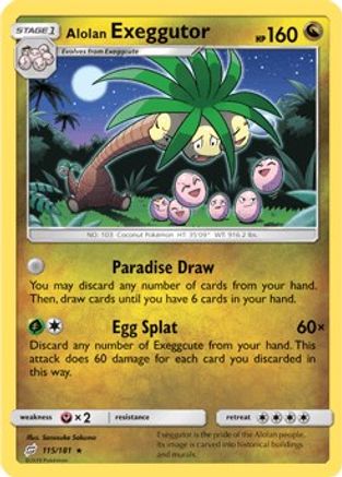 Alolan Exeggutor (115) 115/181 - SM  Team Up Reverse Holofoil