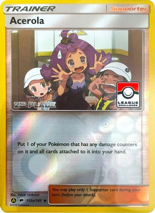Acerola - 112a/147 (League Challenge) [2nd Place] 112a - League & Championship Cards Reverse Holofoil