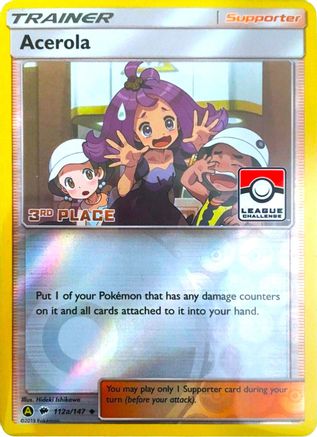 Acerola - 112a/147 (League Challenge) [3rd Place] 112a - League & Championship Cards Reverse Holofoil