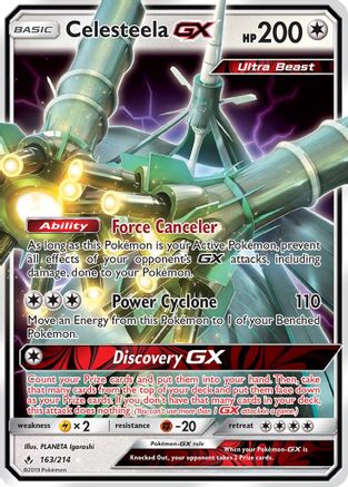 Celesteela GX 163/214 - SM  Unbroken Bonds Holofoil