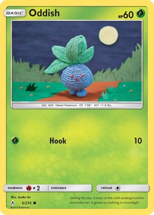 Oddish 6/214 - Unbroken Bonds Reverse Holofoil