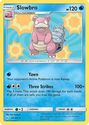 Slowbro 43/214 - Unbroken Bonds Holofoil