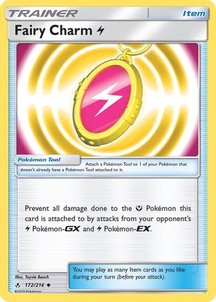 Fairy Charm Lightning 172/214 - Unbroken Bonds Reverse Holofoil