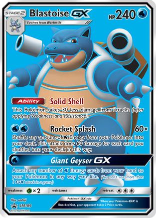 Blastoise GX - SM189 SM189/248 - SM Promos Holofoil