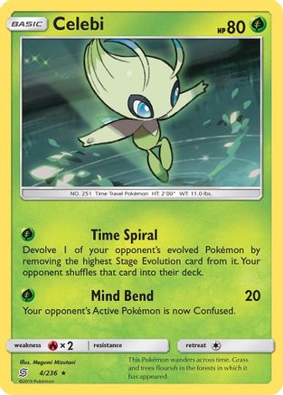 Celebi 4/236 - SM  Unified Minds Reverse Holofoil