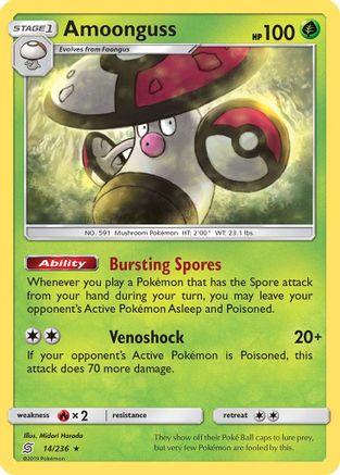 Amoonguss 14/236 - SM  Unified Minds Reverse Holofoil