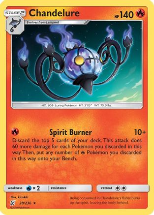 Chandelure 30/236 - SM  Unified Minds Holofoil