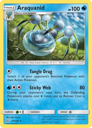 Araquanid 49/236 - SM  Unified Minds Reverse Holofoil