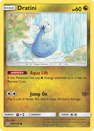 Dratini (148) 148/236 - SM  Unified Minds Reverse Holofoil