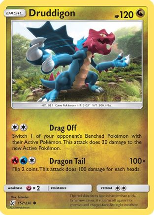 Druddigon 157/236 - SM  Unified Minds Reverse Holofoil