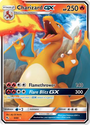 Charizard GX 9/68 - Hidden Fates Holofoil
