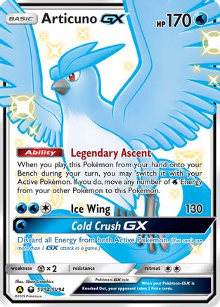 Articuno GX SV54/94 - Hidden Fates Shiny Vault Holofoil
