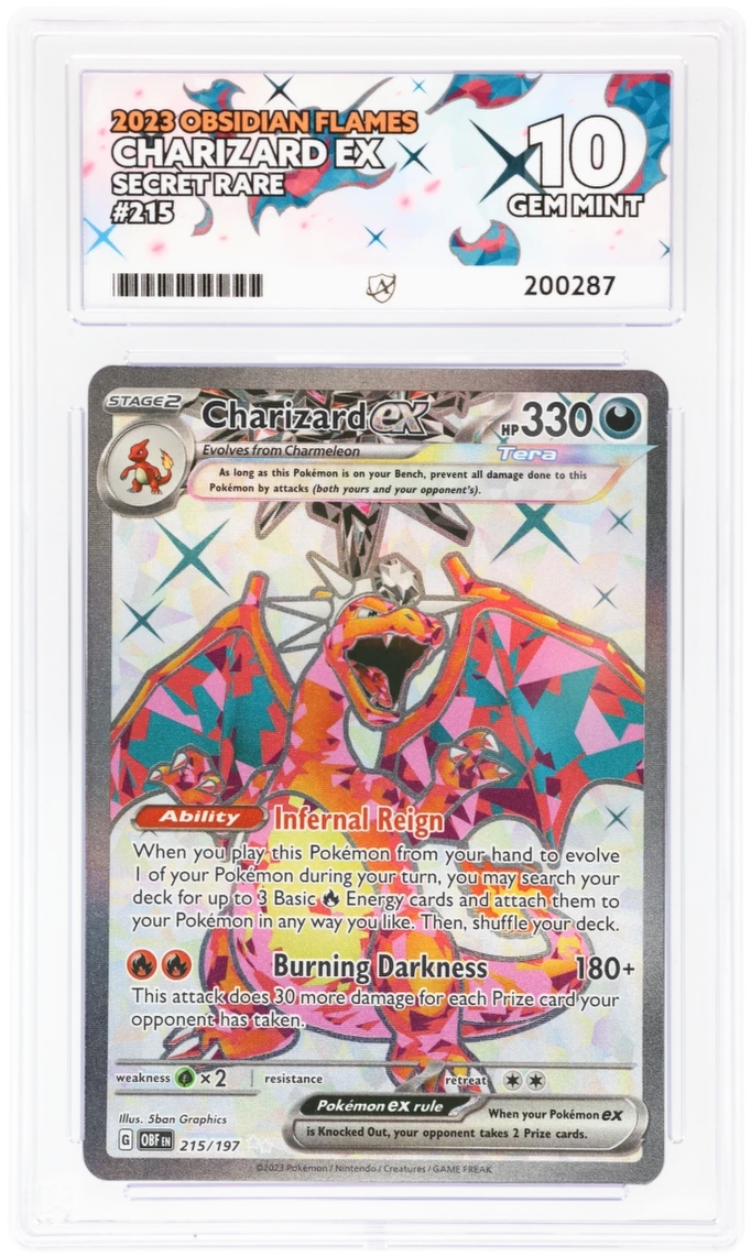 ACE 10 - Charizard ex - 215/197 - Obsidian Flames - Pokemon