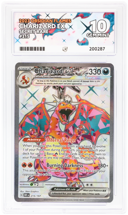 ACE 10 - Charizard ex - 215/197 - Obsidian Flames - Pokemon