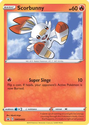 Scorbunny SWSH002/307 - SWSH Black Star Promos Holofoil