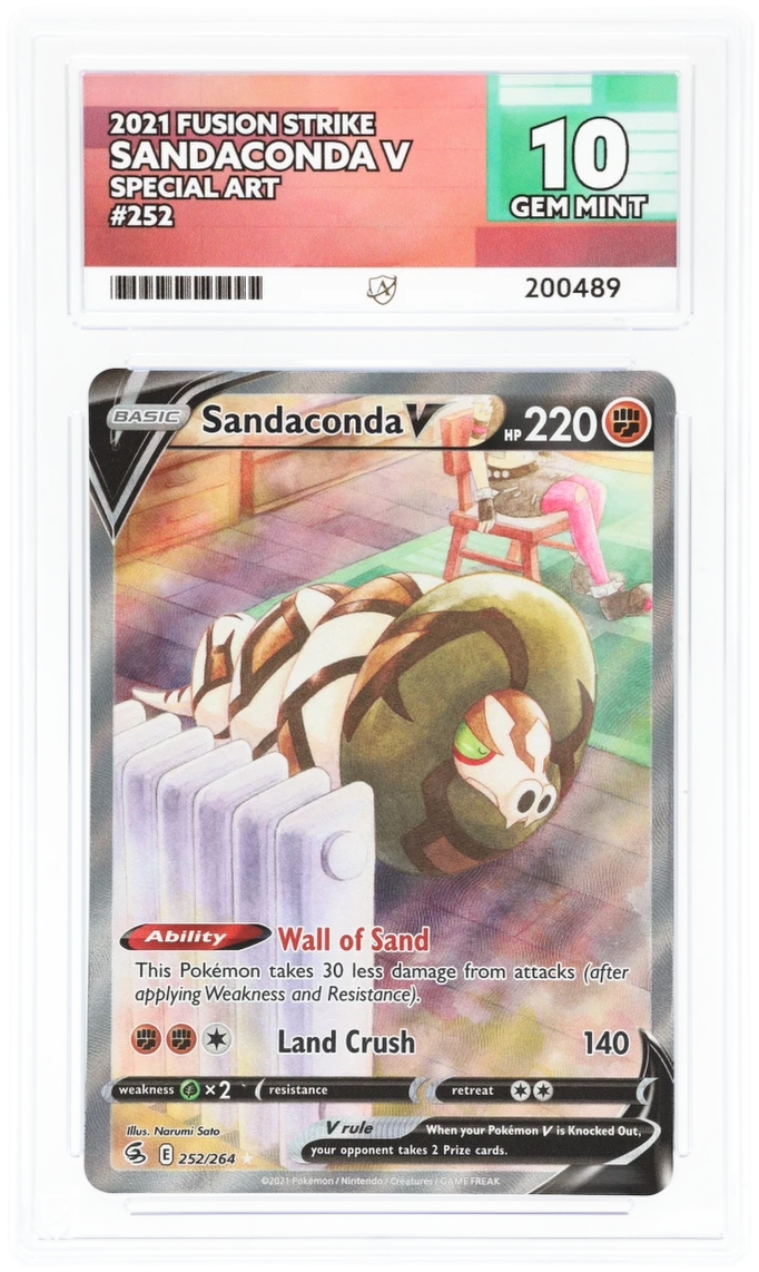 ACE 10 - Sandaconda V - 252/264 - Special Art - 2021 Fusion Strike - Pokemon