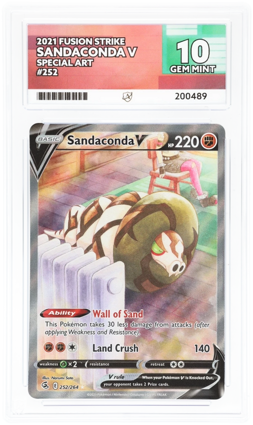 ACE 10 - Sandaconda V - 252/264 - Special Art - 2021 Fusion Strike - Pokemon