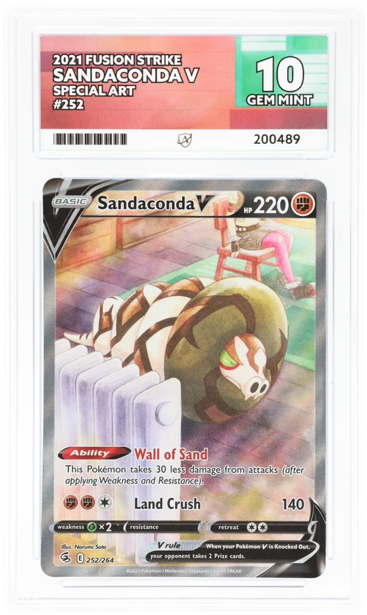 ACE 10 - Sandaconda V - 252/264 - Special Art - 2021 Fusion Strike - Pokemon