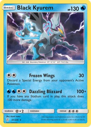 Black Kyurem 61/236 - SM  Cosmic Eclipse Holofoil