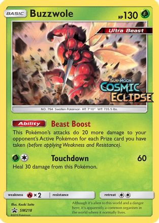 Buzzwole - SM218 (Prerelease) SM218/248 - SM Promos Holofoil