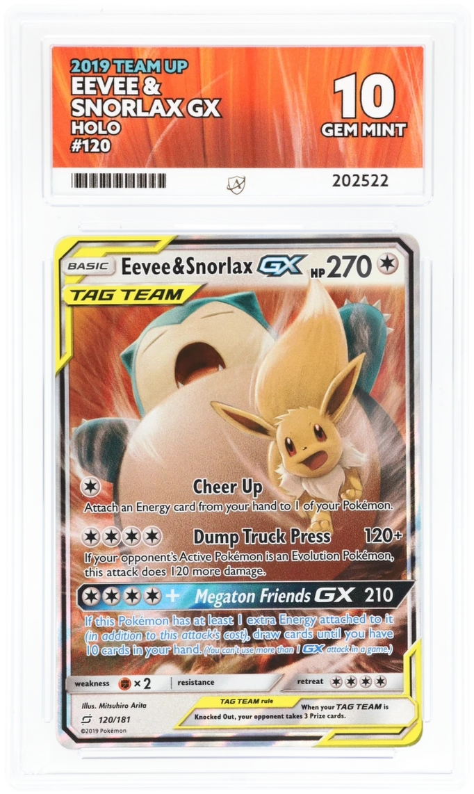 ACE 10 - Eevee & Snorlax GX - 120/181 - Team Up - Pokemon