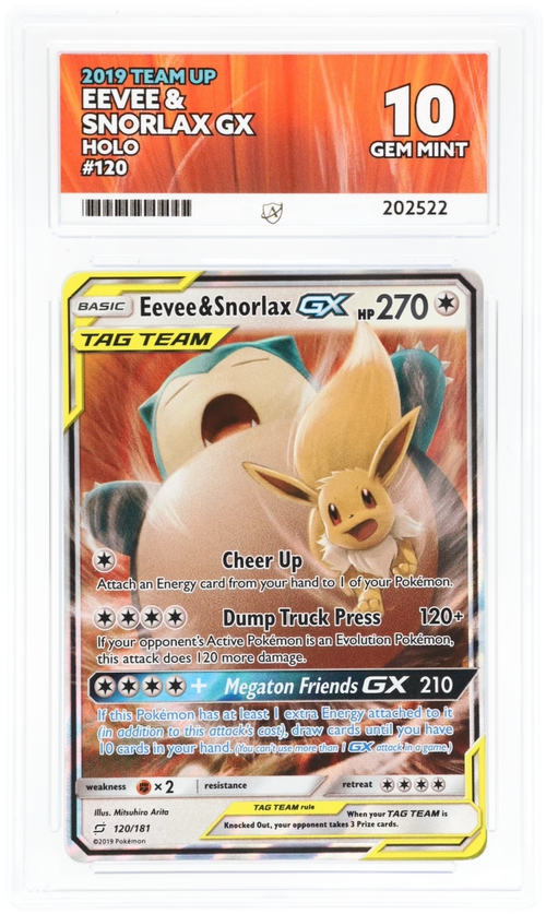 ACE 10 - Eevee & Snorlax GX - 120/181 - Team Up - Pokemon