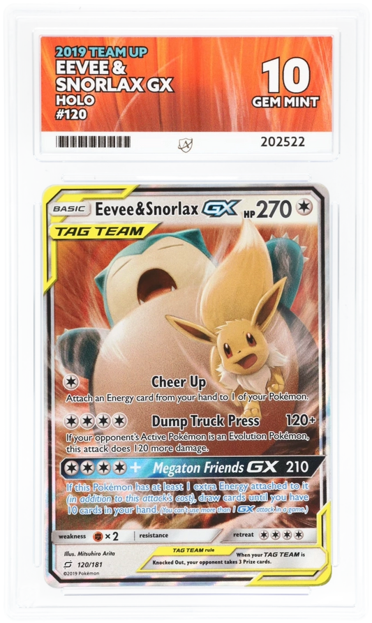 ACE 10 - Eevee & Snorlax GX - 120/181 - Team Up - Pokemon