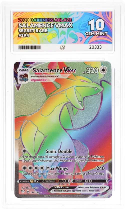ACE 10 - Salamence VMAX - 194/189 - Darkness Ablaze - Pokemon