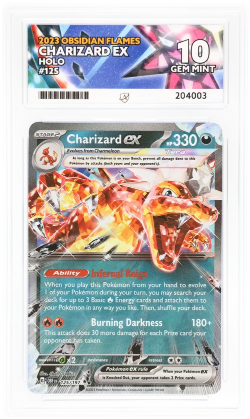 ACE 10 - Charizard ex - 125/197 - Obsidian Flames - Pokemon