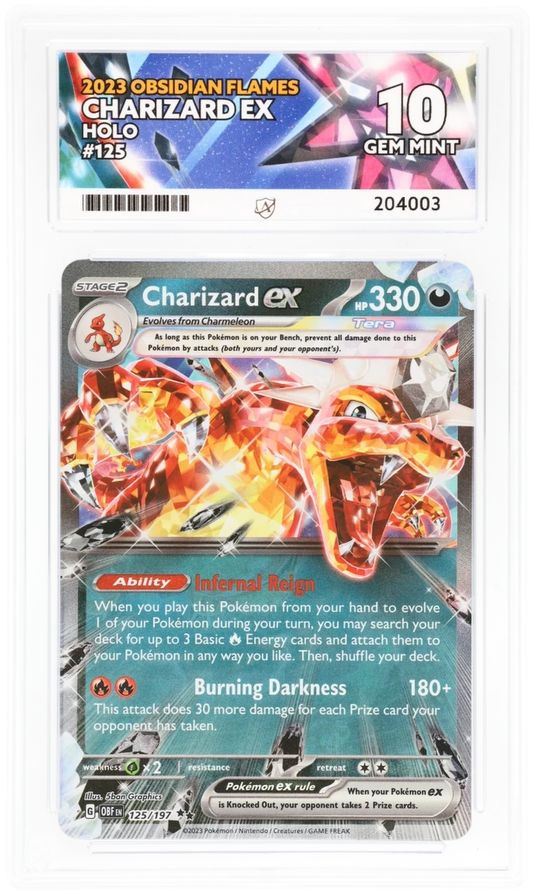 ACE 10 - Charizard ex - 125/197 - Obsidian Flames - Pokemon