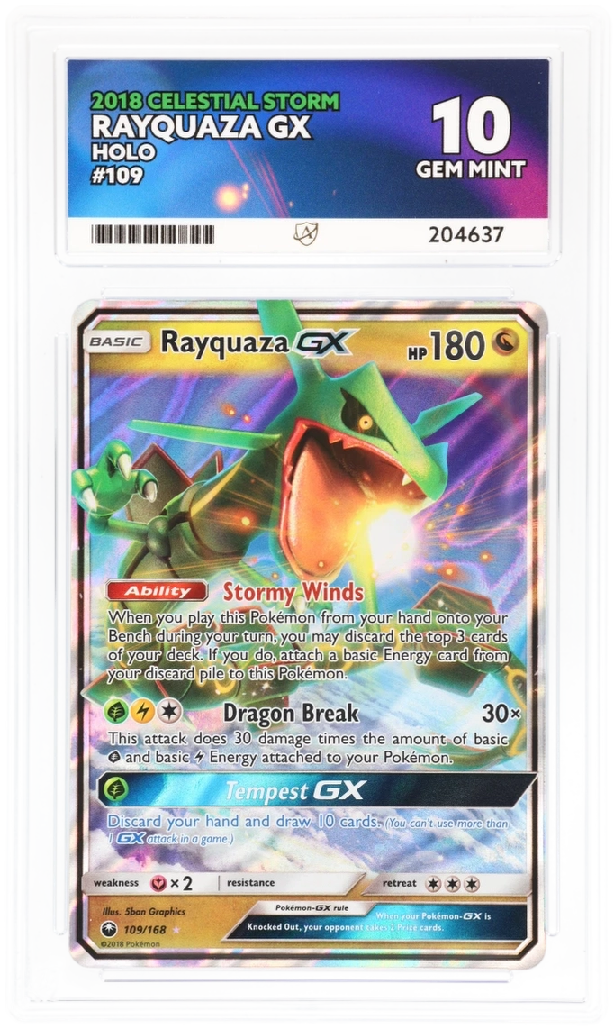 ACE 10 - Rayquaza GX - 109/168 - Celestial Storm - Pokemon
