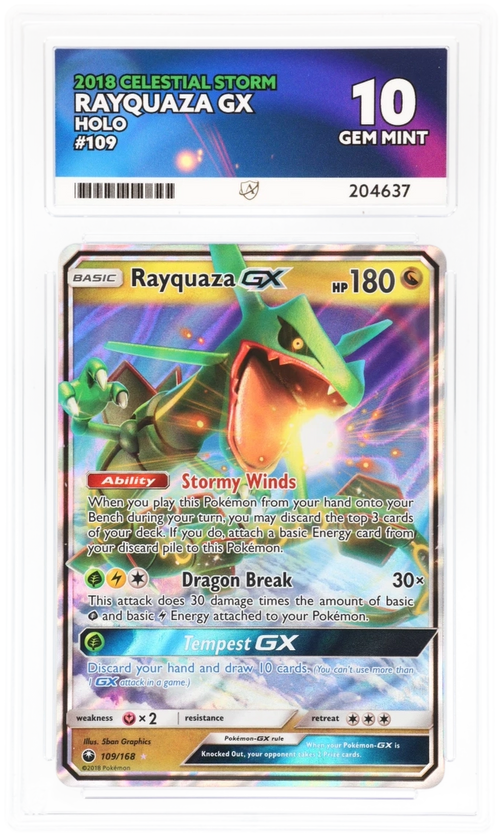 ACE 10 - Rayquaza GX - 109/168 - Celestial Storm - Pokemon