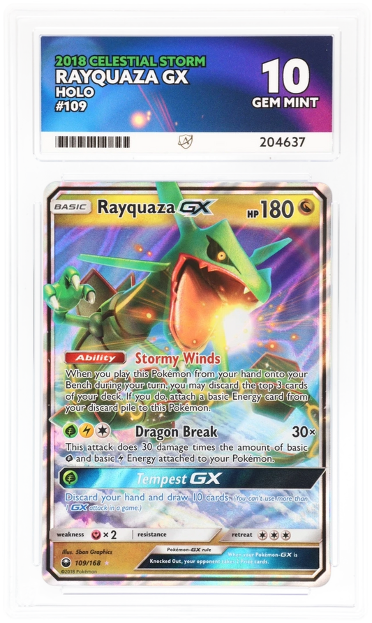 ACE 10 - Rayquaza GX - 109/168 - Celestial Storm - Pokemon