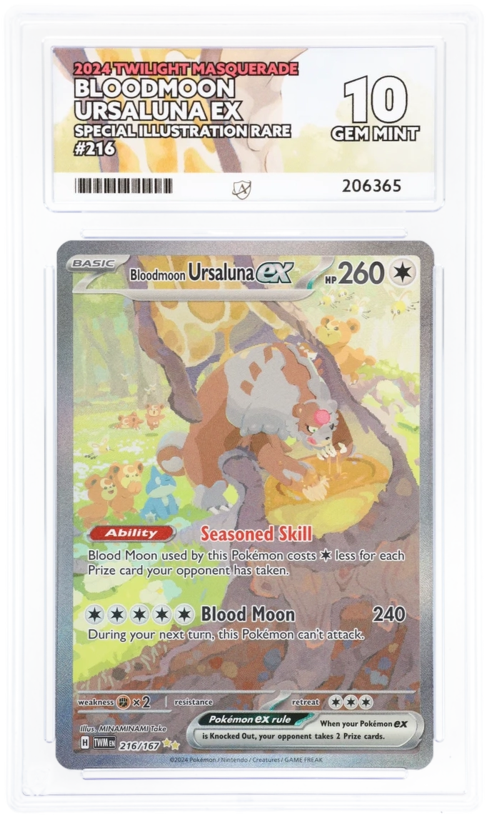 ACE 10 - Bloodmoon Ursaluna ex - 216/167 - Twilight Masquerade - Pokemon