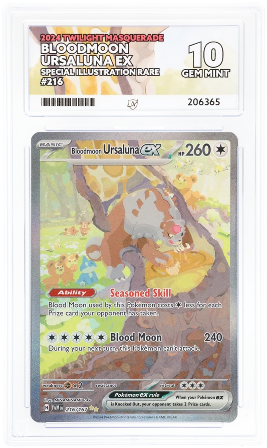 ACE 10 - Bloodmoon Ursaluna ex - 216/167 - Twilight Masquerade - Pokemon
