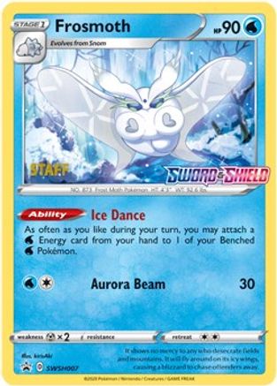 Frosmoth - SWSH007 (Prerelease Promo) [Staff] SWSH007 - SWSH Sword & Shield Promo Cards Holofoil