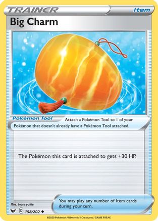 Big Charm 158/202 - SWSH01 Sword & Shield Base Set Reverse Holofoil