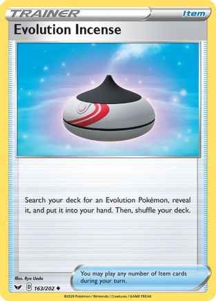 Evolution Incense 163/202 - Sword & Shield Reverse Holofoil