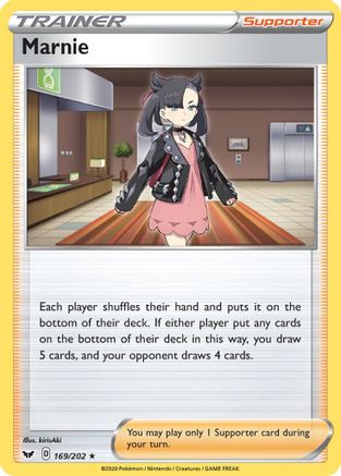 Marnie 169/202 - Sword & Shield Reverse Holofoil