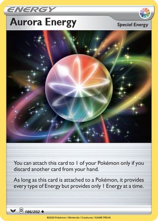 Aurora Energy 186/202 - SWSH01 Sword & Shield Base Set Reverse Holofoil