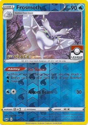 Frosmoth - 064/202 (League Challenge) [1st Place] 64 - League & Championship Cards Reverse Holofoil