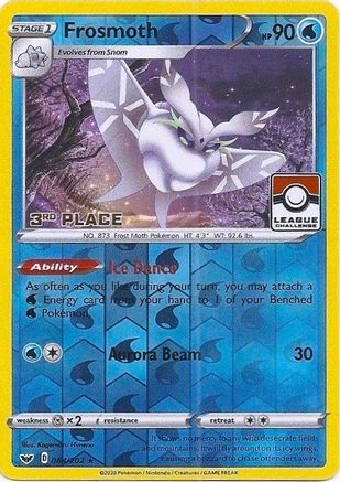 Frosmoth - 064/202 (League Challenge) [3rd Place] 64 - League & Championship Cards Reverse Holofoil