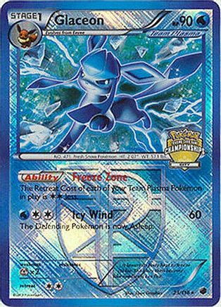 Glaceon - 23/116 (City Championships) 23 - League & Championship Cards Reverse Holofoil