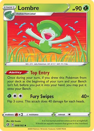 Lombre 8/192 - Rebel Clash Reverse Holofoil