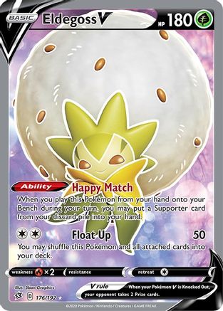 Eldegoss V 176/192 - Rebel Clash Holofoil