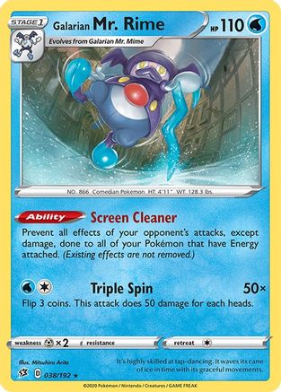 Galarian Mr. Rime 38/192 - Rebel Clash Reverse Holofoil