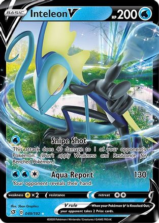 Inteleon V 49/192 - Rebel Clash Holofoil