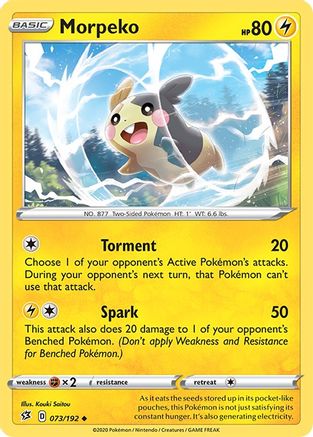 Morpeko 73/192 - Rebel Clash Reverse Holofoil