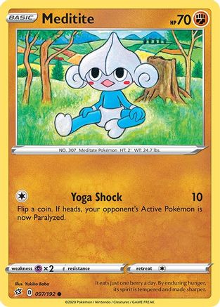 Meditite 97/192 - Rebel Clash Reverse Holofoil