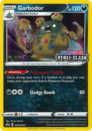Garbodor - SWSH025 (Prerelease Promo) [Staff] SWSH025 - SWSH Sword & Shield Promo Cards Holofoil